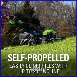 Restored Greenworks LMF414 Brushless Cordless Self-Propelled Lawn Mower 40V
