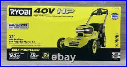Ryobi 40V HP Brushless 21 in. Self-Propelled Lawn Mower Complete Kit