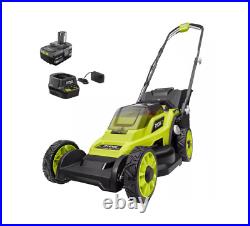 Ryobi ONE+ 13 18V Cordless Walk Behind Push Lawn Mower with Battery & Charger NEW