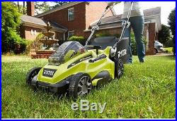 Ryobi Push Lawn Mower Cordless Walk Behind 40-Volt 16 in. Lithium-Ion Battery