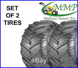 SET OF 2 New 22X11-10 4Ply Chevron Bar Tread Tires K472 Grasshopper