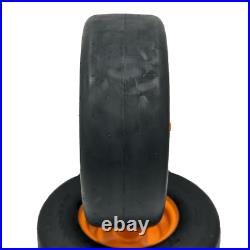SET of 2 13x5.00-6 Smooth Flat Free Lawn Mower Wheel Assembly