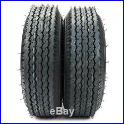 SET of (2) 4.80/4.00-8 4PR Bias Trailer Tires 4.80-8 4.80x8