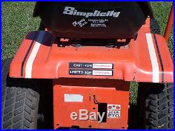 SIMPLICITY LAWN MOWER 6216 Garden Tractor 16-HP 48 deck vintage