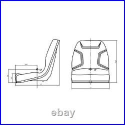 Seat Fits Kubota L2500 L2600 L2650 L2900 L2950 L3000 L3450 L3600 L3650 B20 B21