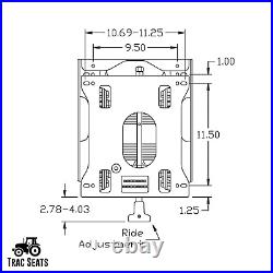 Seat Suspension Kit For Snapper Pro Ferris Cub Cadet Big Dog Yazoo Stihl Mower