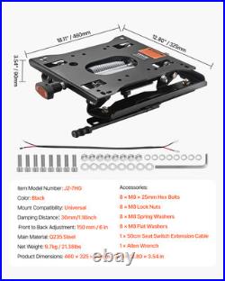 Seat Suspension Kit with Seat Slider Universal for Lawn Mower Tractor Forklift