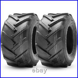Set 2 20x10.00-8 Lawn Mower Tires 20x10-8 4PR Heavy Duty Tubeless Deep Lug Tyre