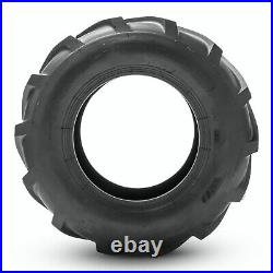 Set 2 24x12.00-12 Lawn Mower Tires 4Ply Heavy Duty Super Lug 24x12-12 Tubeless