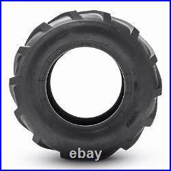 Set 2 24x12-12 Lawn Mower Tires 24x12x12 4PR Heavy Duty Tubeless Lug Replacement