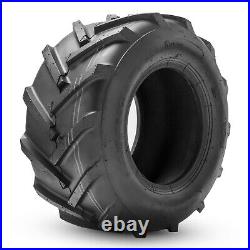 Set Of 2 20x10.00-8 Lawn Mower Tires 4Ply Heavy Duty Super Lug 20x10x8 Tubeless