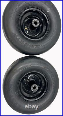 Set of 2 13x6.50-6 4 Ply Smooth Tire & Wheel Assembly