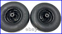 Set of 2 13x6.50-6 4 Ply Smooth Tire & Wheel Assembly