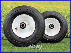 (Set of 2) 13x6.50-6 4 Ply Smooth with 6x4.5 White Wheel Assy for Exmark & Toro