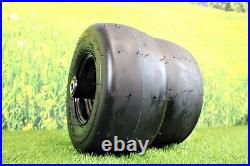 (Set of 2) 13x6.50-6 Black Wheel Assemblies for Carlisle, Exmark, Scag, Toro, JT