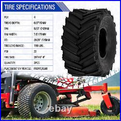 Set of 2 20x10.00-8 4PR Garden Lawn Mower Tractor Turf Tires Rim Width 7.0