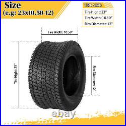 Set of 2 23x10.50-12 Lawn Mower Tractor Turf Tires 6 Ply 23x10.50x12 23x10.5x12