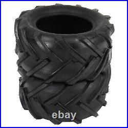 Set of 2 24x12.00-12 Lawn Mower Garden Tractor Tires 6 Ply 24x12-12 Tubeless