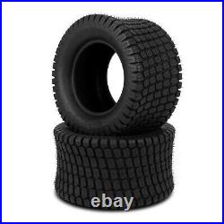 Set of 2 24x12.00-12 Lawn Mower Tractor Turf Tires 4 Ply 24x12-12 Tubeless