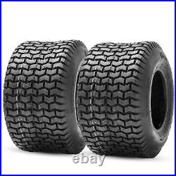 Set of 2 Lawn Mower Tires 4Ply Garden Tractor Turf Tire Tyre Heavy Duty Tubeless