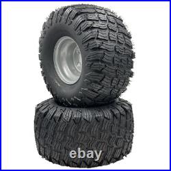 Set of 2 Silver 20x10.00-8 Reaper Turf Wheel Assembly