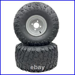 Set of 2 Silver 20x10.00-8 Reaper Turf Wheel Assembly