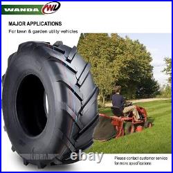 Set of 4 WANDA 15x6-6 & 20x10-8 Lawn Mower Agriculture Farm Tractor Tires 4Ply