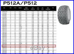 Set of PSI 22 18x8.50-8 Lawn Mower Golf Cart Turf Tires 4PR P512 warranty