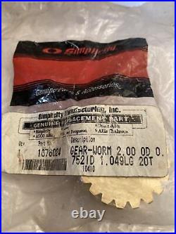 Simplicity OEM Gear Worm 1676024 SM New Obsolete