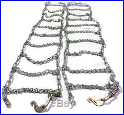 Skid Steer Uni-loader Snow Tire Chains Twist link hardened 10-16.5 Peerless