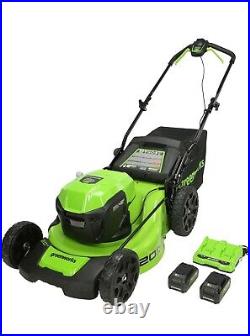 Slightly Used Greenworks 48V (2 x 24V) 20 Brushless Cordless (Push) Lawn Mower