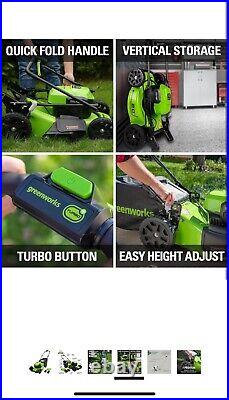 Slightly Used Greenworks 48V (2 x 24V) 20 Brushless Cordless (Push) Lawn Mower