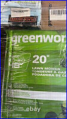 Slightly Used Greenworks 48V (2 x 24V) 20 Brushless Cordless (Push) Lawn Mower