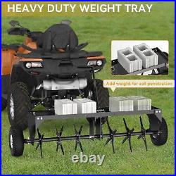 Steel 40 Lawn Aerator Tow Behind With Universal Hitch for Lawn Plug Aerator