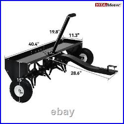 Steel 40 Lawn Aerator Tow Behind With Universal Hitch for Lawn Plug Aerator
