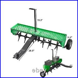Steel Heavy Duty Lawn Aerator with 40 Width Tow Plug Achieve Well Kept Lawn