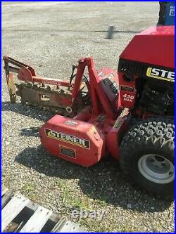 Steiner tractor mower with deck, trencher & snow blade-will divide