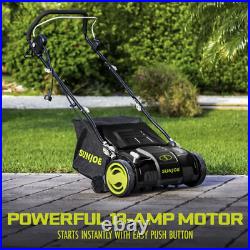 Sun Joe 15 Electric Dethatcher Scarifier with Removeable 13.2 Gallon Bag, 13 Amp
