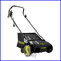 Sun Joe 15 Electric Dethatcher Scarifier with Removeable 13.2 Gallon Bag, 13 Amp