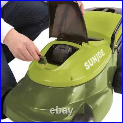 Sun Joe 24-Volt Cordless Brushless Lawn Mower 14-Inch 5.0-Ah Battery