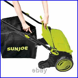 Sun Joe AJ805E Electric Lawn Dethatcher with Collection Bag 15 in 13 Amp Scarifier