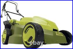 Sun Joe MJ402E 16-Inch 12-Amp Electric Lawn Mower Mulcher 6-Position Green