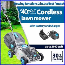 Swift 40V 15 Brushless Cordless Lawn Mower Lawnmower with Battery & Charger