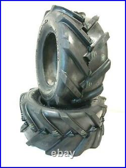 TWO 16x6.50-8 Ditch Witch Trencher Tractor LUG Tire 16x650-8 16/6.50-8 4ply Lawn