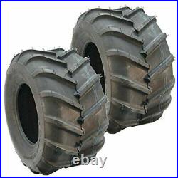 TWO 22x11-10 Tires Lug 22x11x10 Bar Tread Fit Grasshopper 22x11.00-10