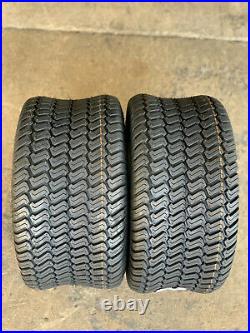 TWO new 24x12.00-12 Power King Turf lawn & garden mower tires 24 12.0 12 4ply