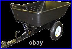 Tipping Trailer Wheelbarrow 227kg Capacity Ride On Lawn Garden Tractor Mower
