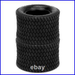 Two 20x12.00-10 Lawn Mower Garden Tractor Turf Tires 4 Ply 20x12-10 20 12 10