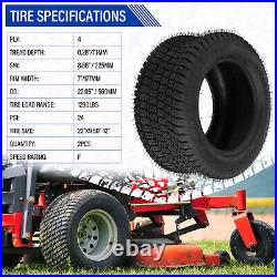 Two 22x9.50-12 Lawn & Garden Mower Tractor Turf Tires 4 Ply 22x9.5-12 22x9.5x12