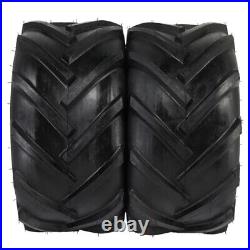Two 23x10.50-12 23x10.5-12 23x10.5x12 Lawn Mower Super Lug Tires 6 Ply Rated